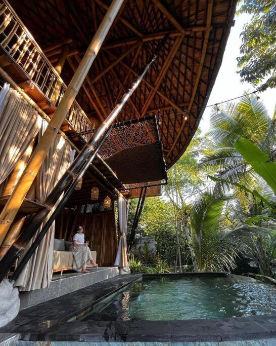 Villa Eco Bamboo Island Bali - Bamboo House #4 à Selat Extérieur photo