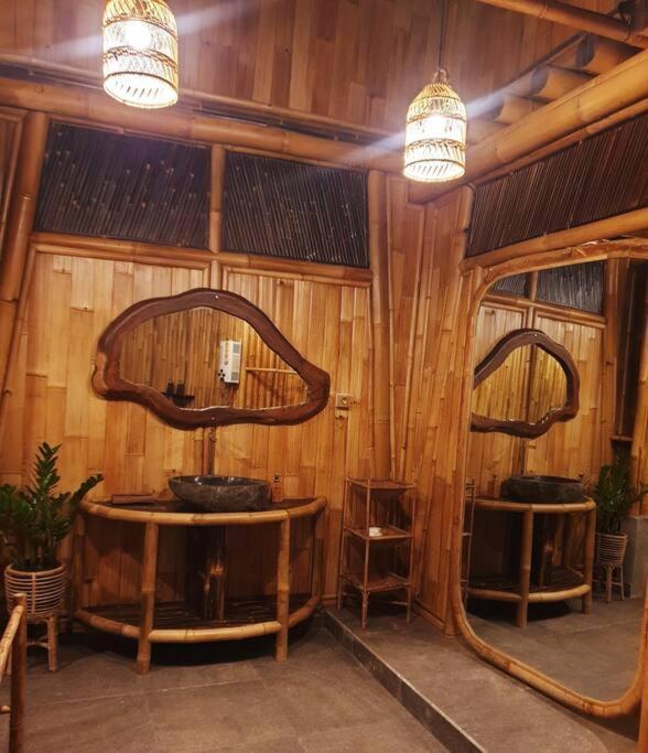 Villa Eco Bamboo Island Bali - Bamboo House #4 à Selat Extérieur photo