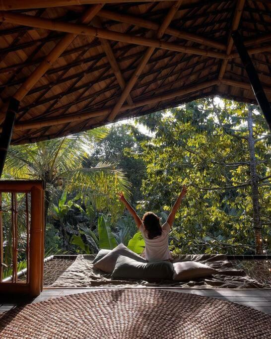 Villa Eco Bamboo Island Bali - Bamboo House #4 à Selat Extérieur photo